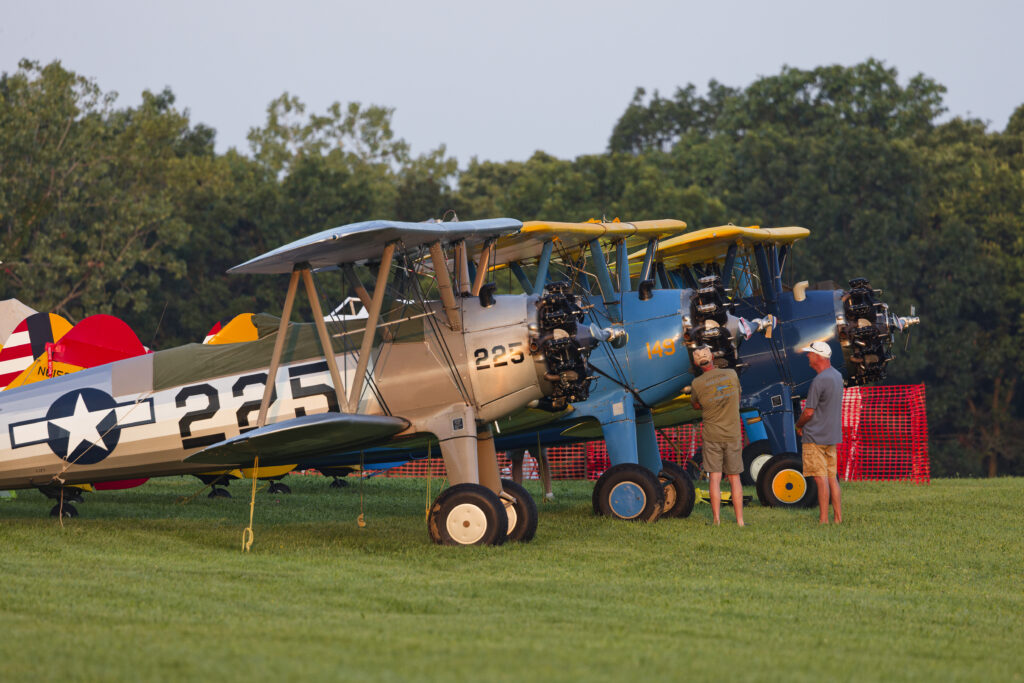 Stearmans were the featured aircraft during the 2024 AAA/APM Fly-in.